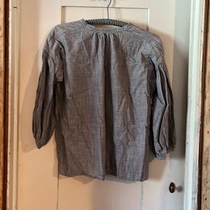 Hazel Brown pinstriped blouse M